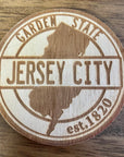 Wood Laser Cut Town Coasters