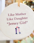 Jersey Girl Disk Ornament