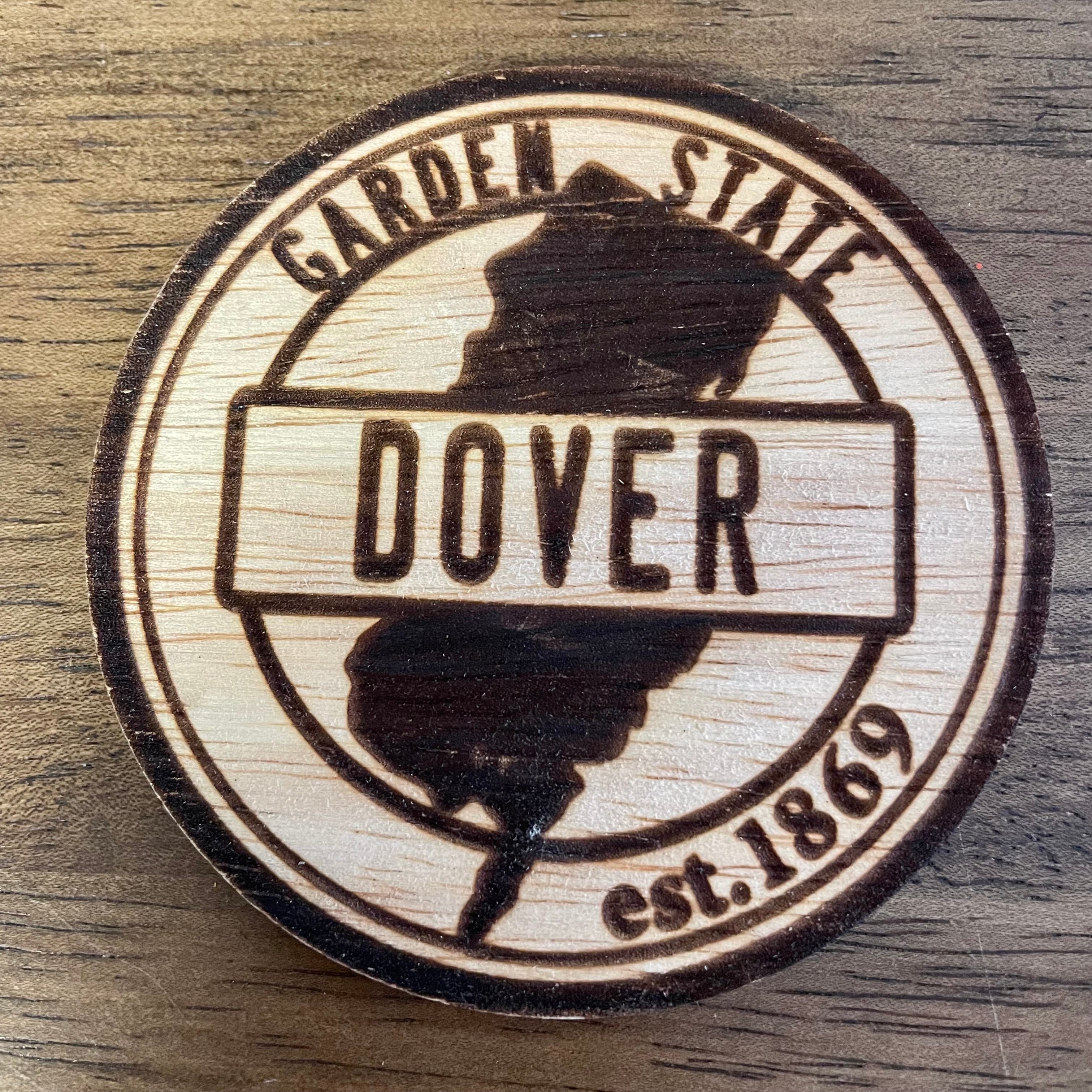 Wood Laser Cut Town Coasters