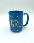 Jersey Girl Blue License Plate Mug