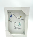 Sea Glass Art 6" x 8" - Holiday Themed