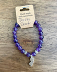 NJ Sand Beaded Bracelet, NJ Charm