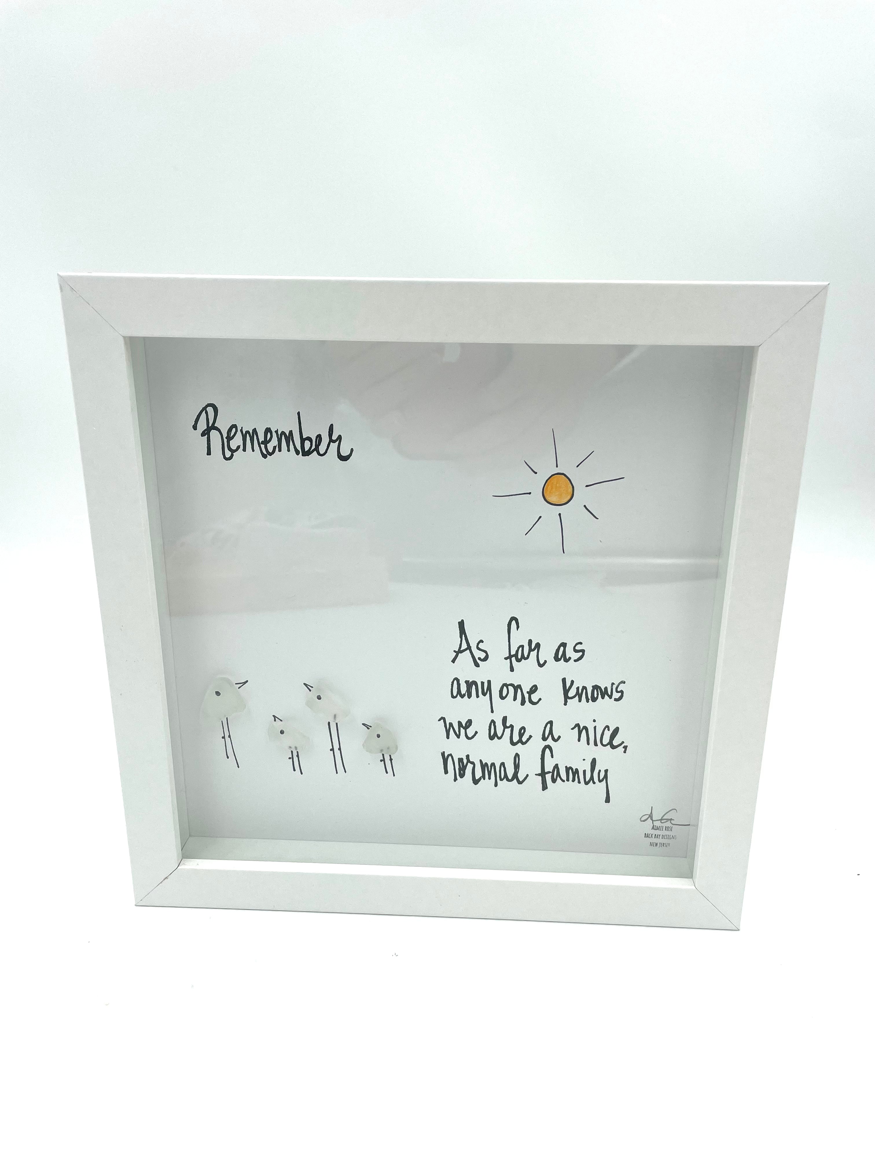 Sea Glass Art - Family Themed