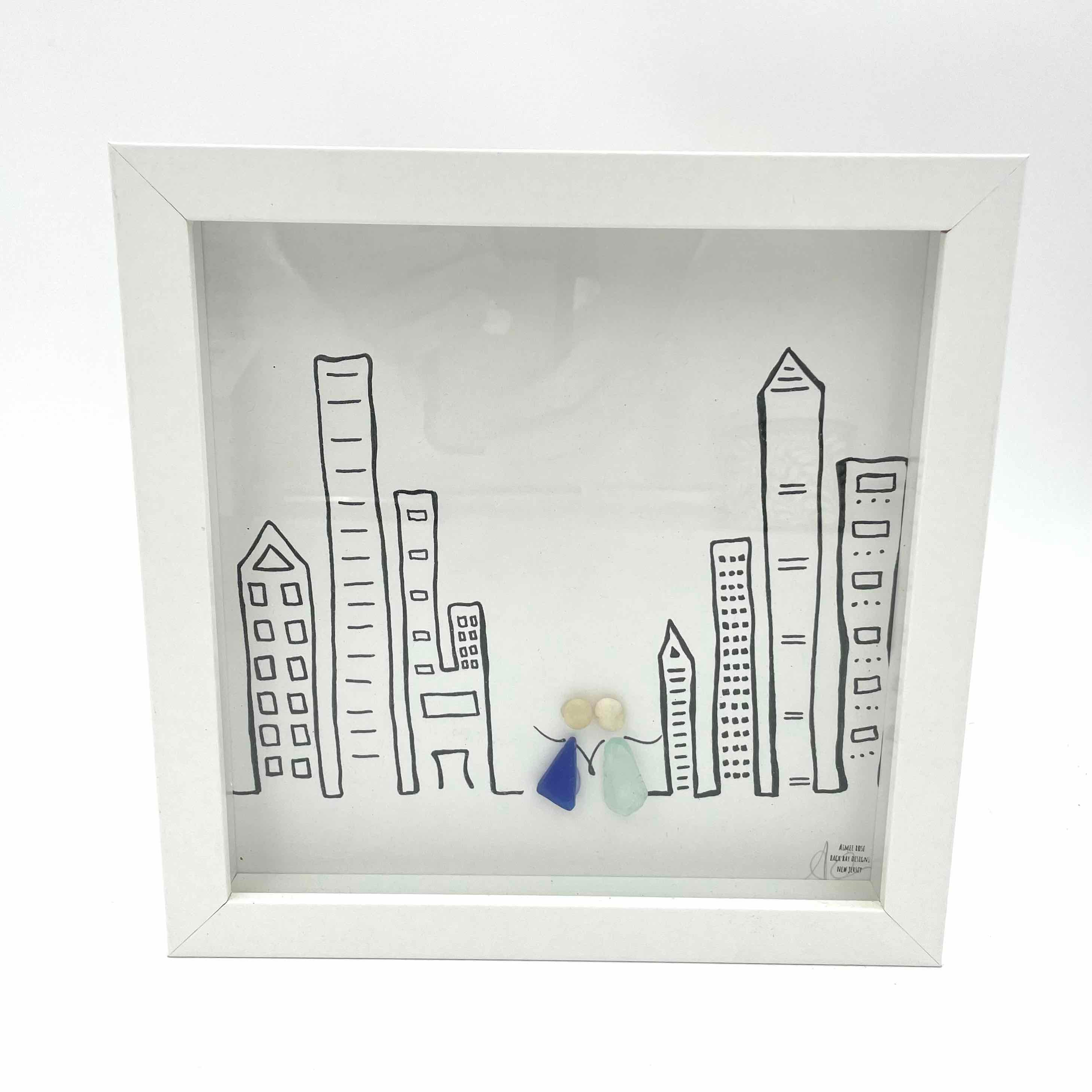 Sea Glass Art - Love Themed