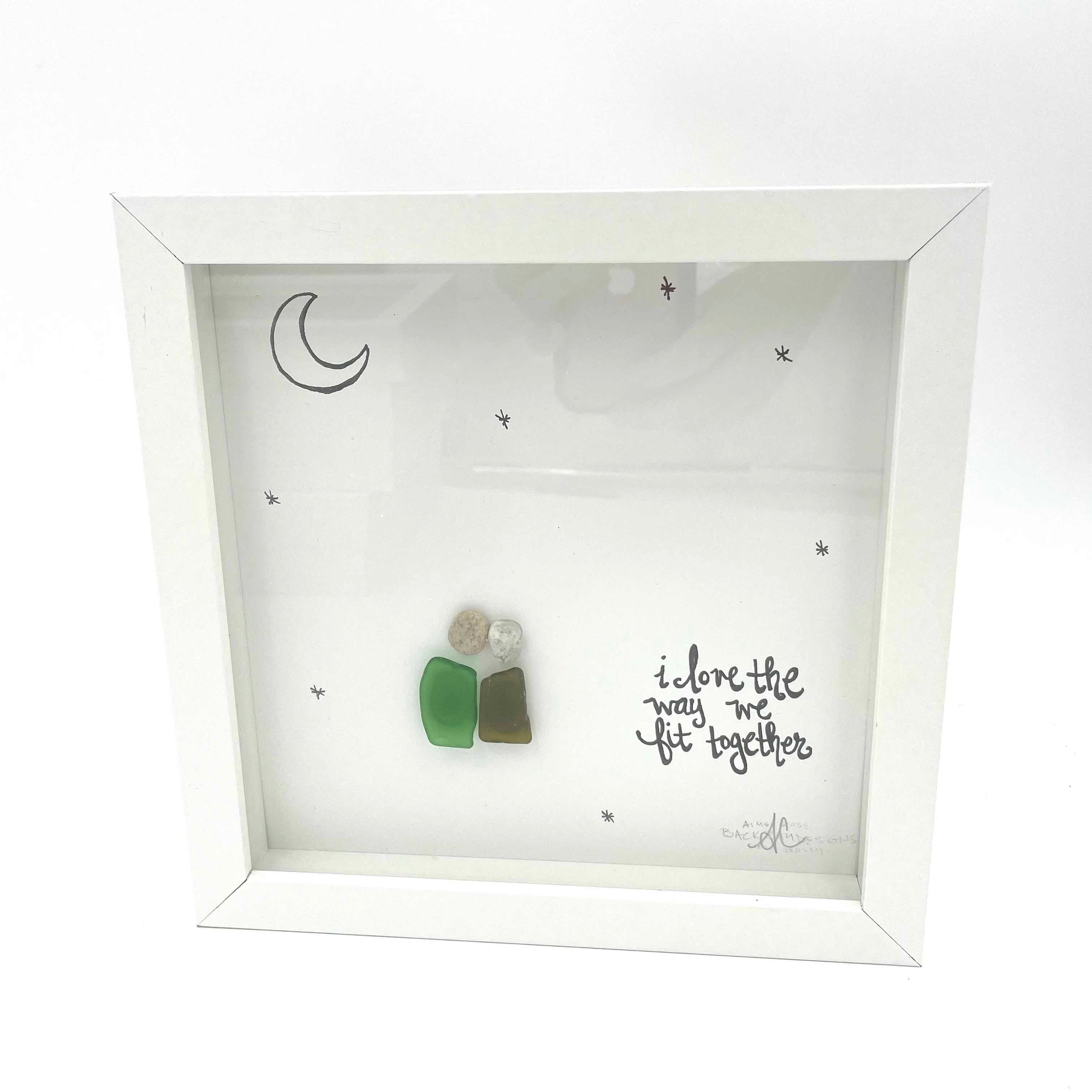 Sea Glass Art - Love Themed