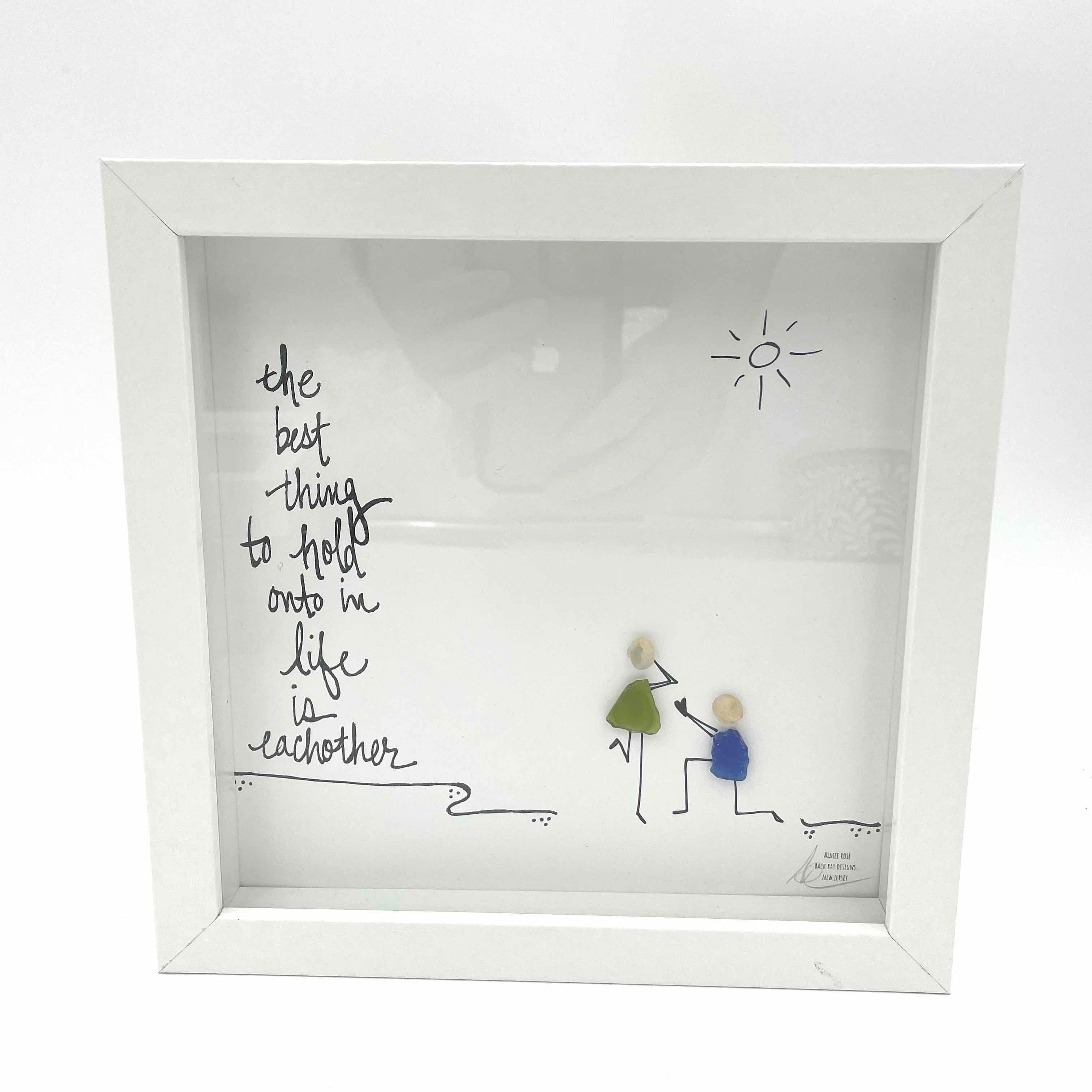 Sea Glass Art - Love Themed