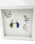 Sea Glass Art - Love Themed