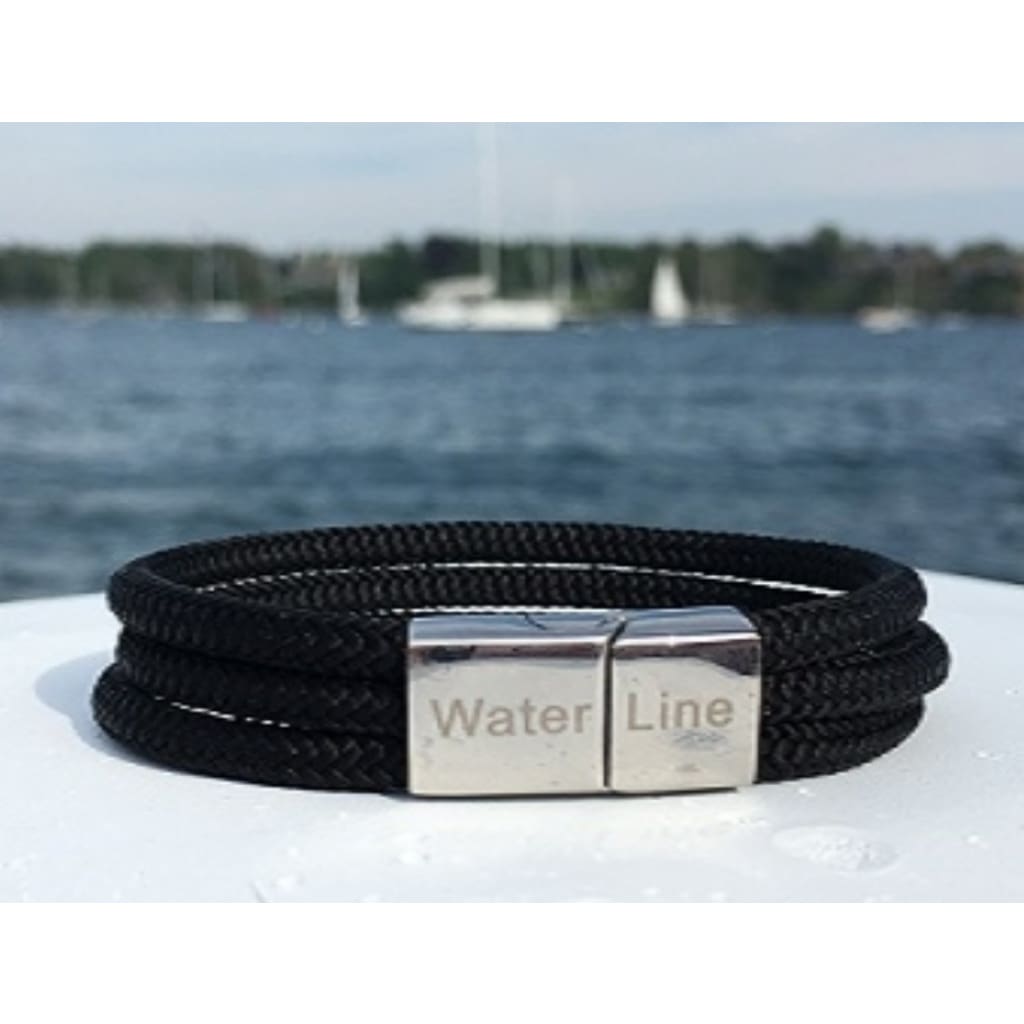 Italian Mooring Nautical Rope Bracelet - Black / Medium - 7.5 - Jewelry &amp; Accessories