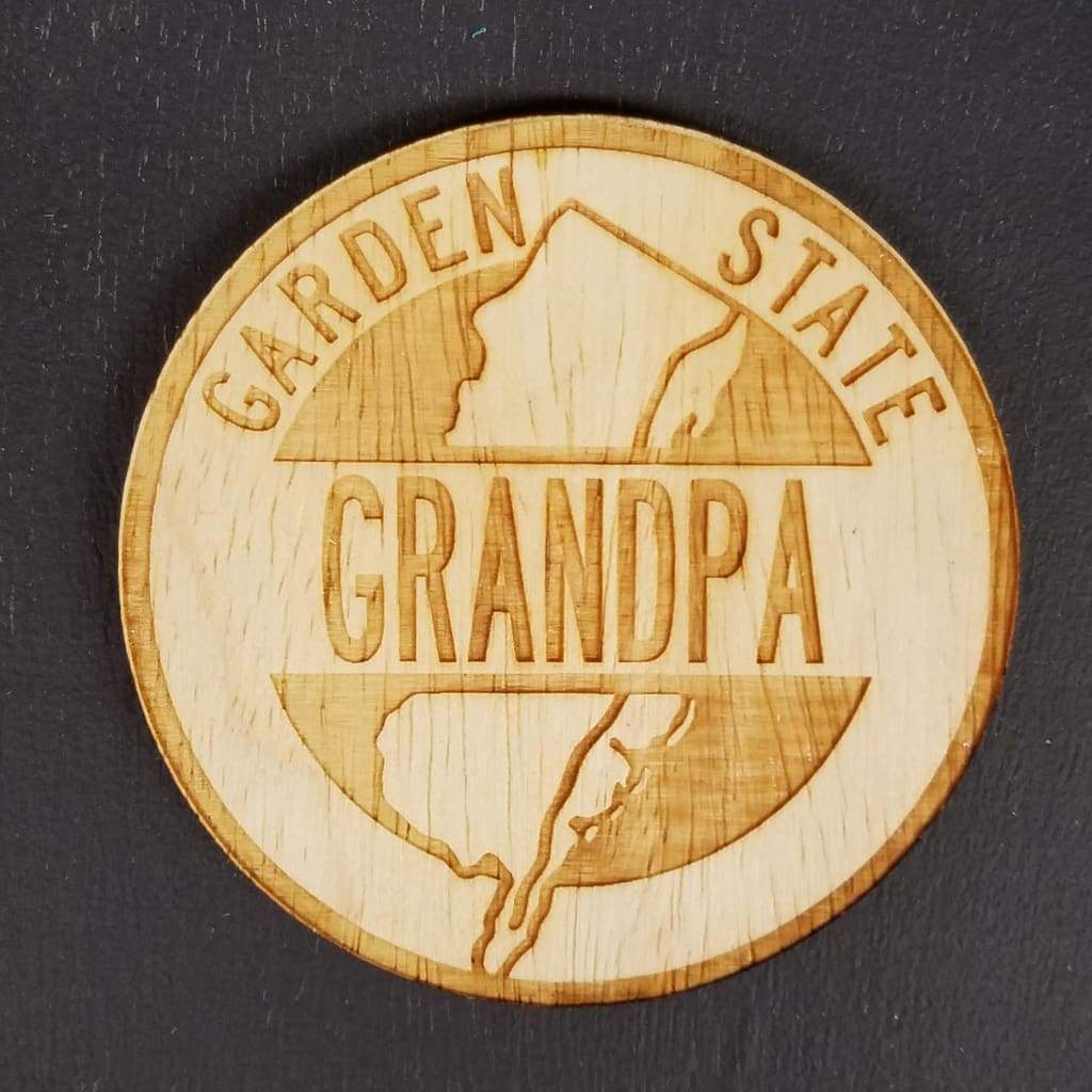 Laser Cut Coaster - Grandpa - Home &amp; Lifestyle