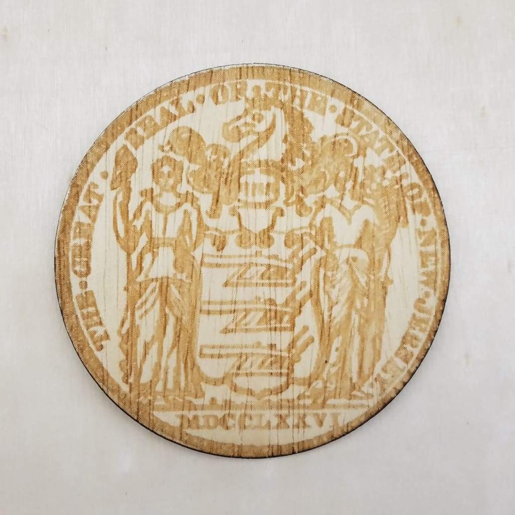 Laser Cut Coaster - State Seal - Home & Lifestyle