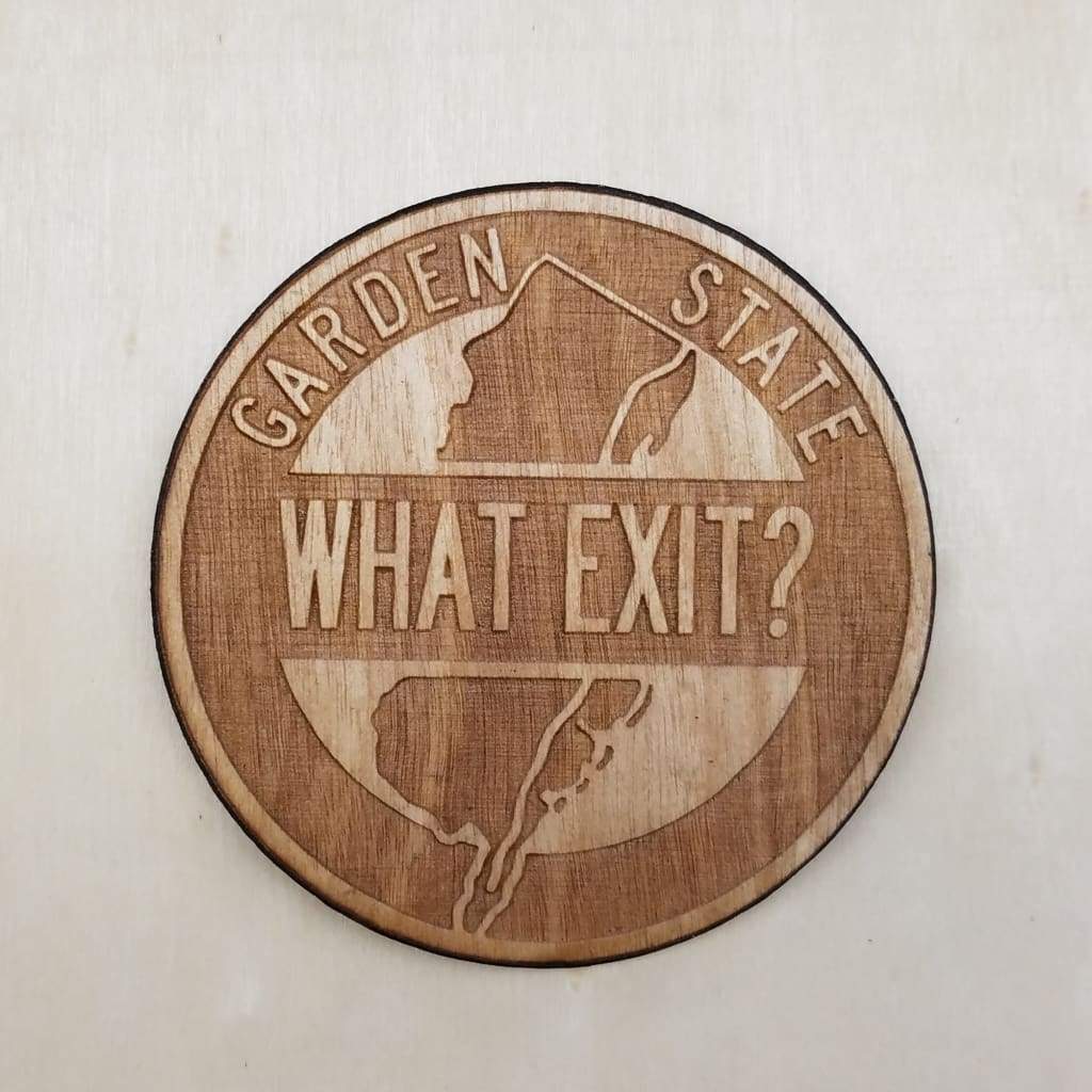 Laser Cut Coaster - What Exit - Home & Lifestyle